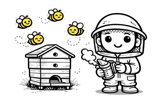 Friendly beekeeper